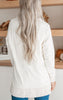 Cream Long Sleeve Solid Knit Pullover