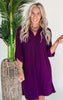 Can it Be Fall Already Half Sleeve Solid Knit Dress