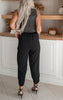 High Waisted Solid Knit Pant | WHITE BIRCH - Final Sale