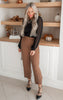 High Waisted Solid Knit Pant