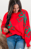 Christmas Bows Holiday Sweatshirt Top