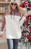 Color Blocked Hoodie Pullover with Pockets | MONO B