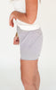 Halara  Breezeful™ Super High Waisted Curved Hem 2-in-1 Side Pocket Quick Dry Yoga Shorts 3.5''**