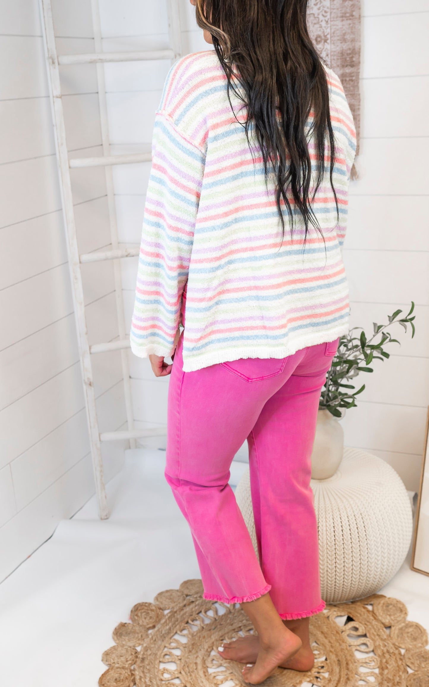 Spring Stripes Sweater**