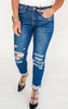 The Hannah High Rise Boyfriend Crop w/ Cuff Denim Jeans