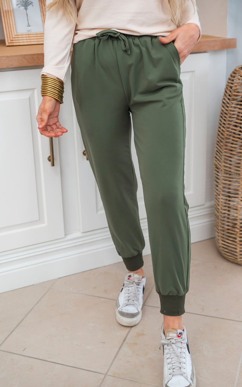 Mediteranean Olive Everyday Joggers by Salty Wave