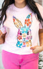 Daisy Bunny Garment Dyed Graphic T-shirt