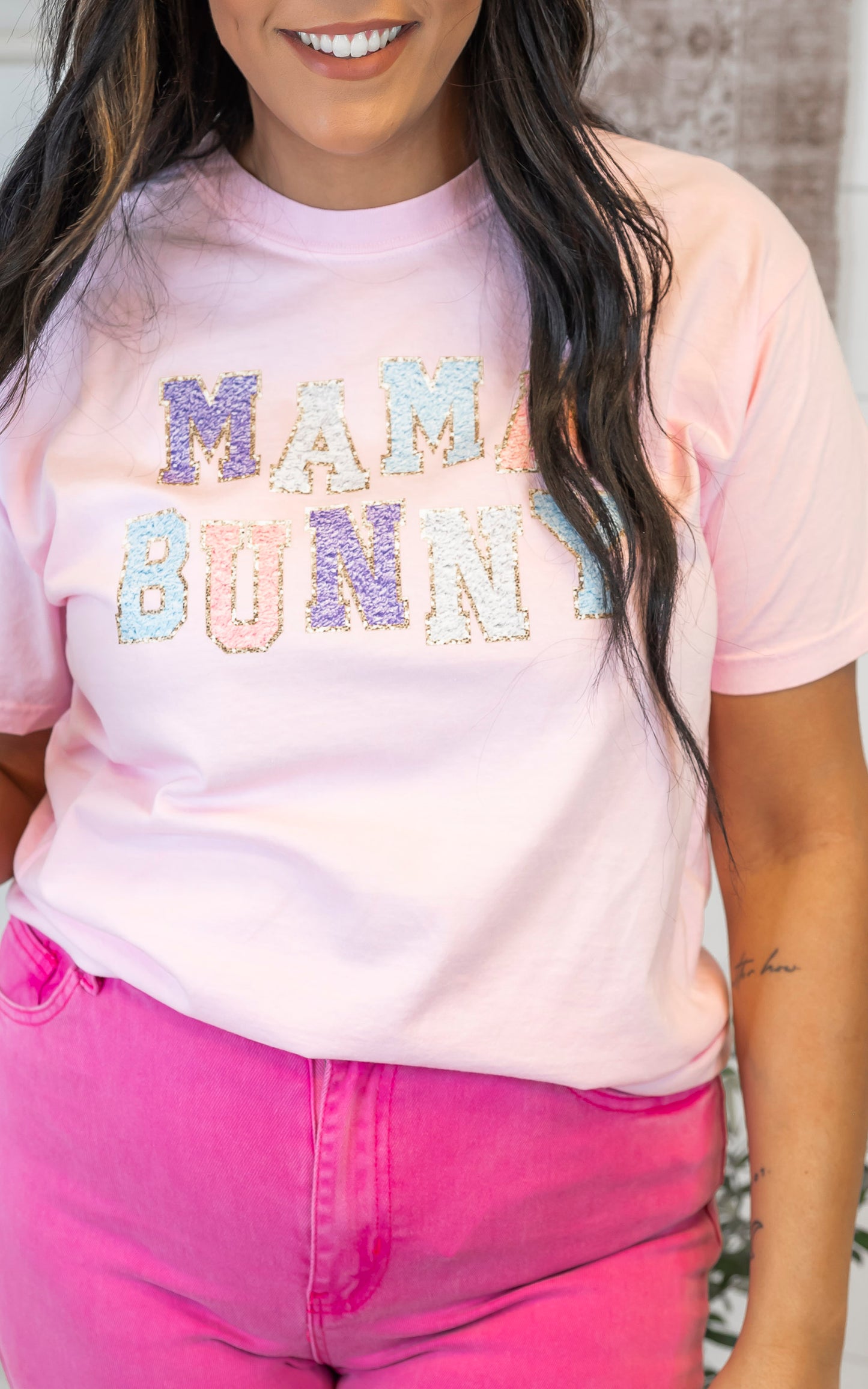 MAMA Bunny Garment Dyed Graphic T-shirt