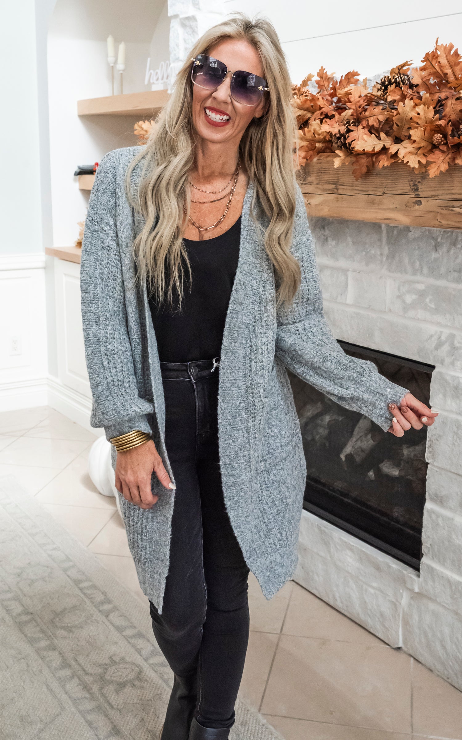 Twist Knitted Long Cozy Cardigan Grey Final Sale – BAD HABIT
