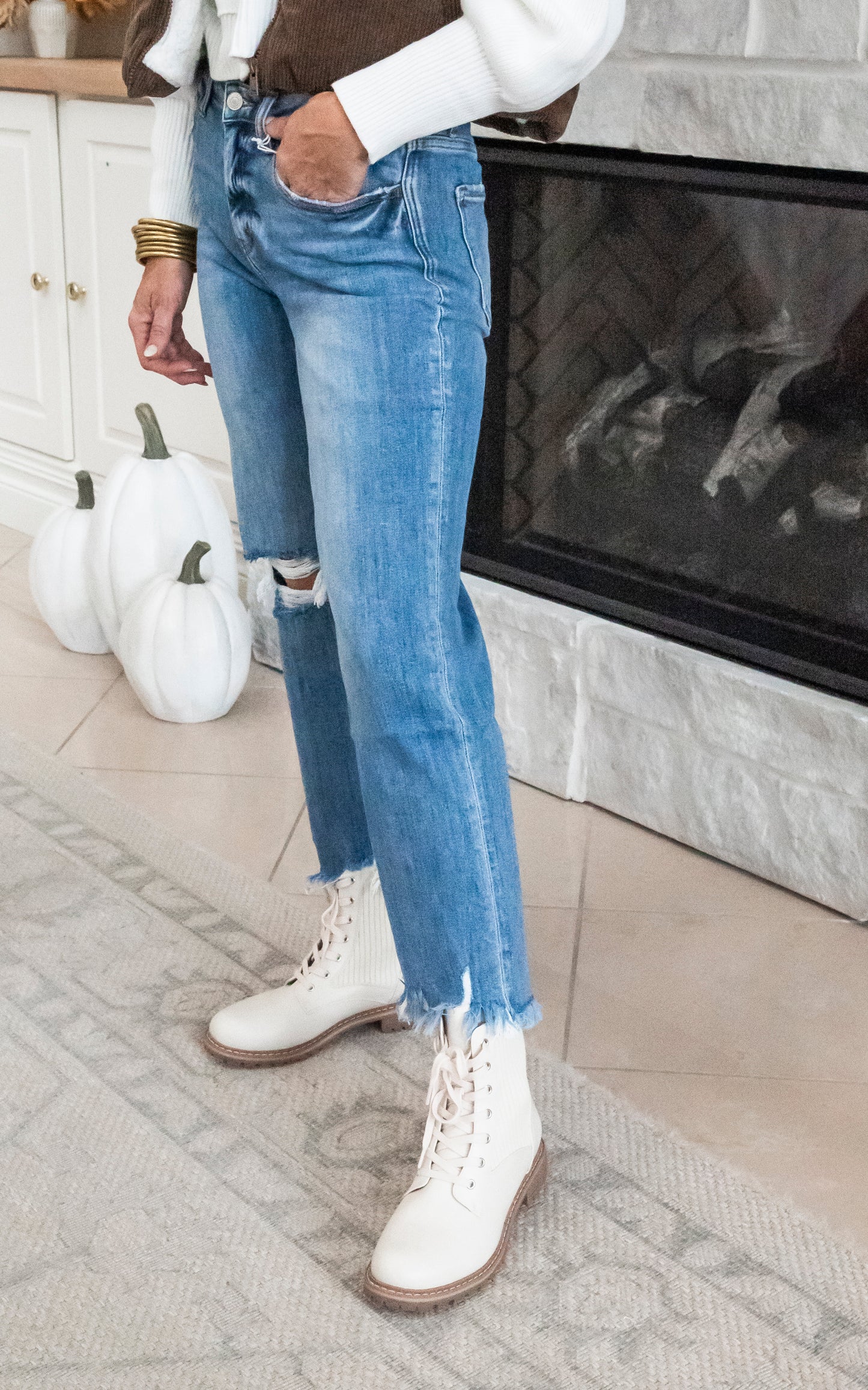 High Rise Dad Denim Jeans | Lovervet by Vervet