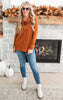 Light Camel Time to Relax Pullover Knit Top