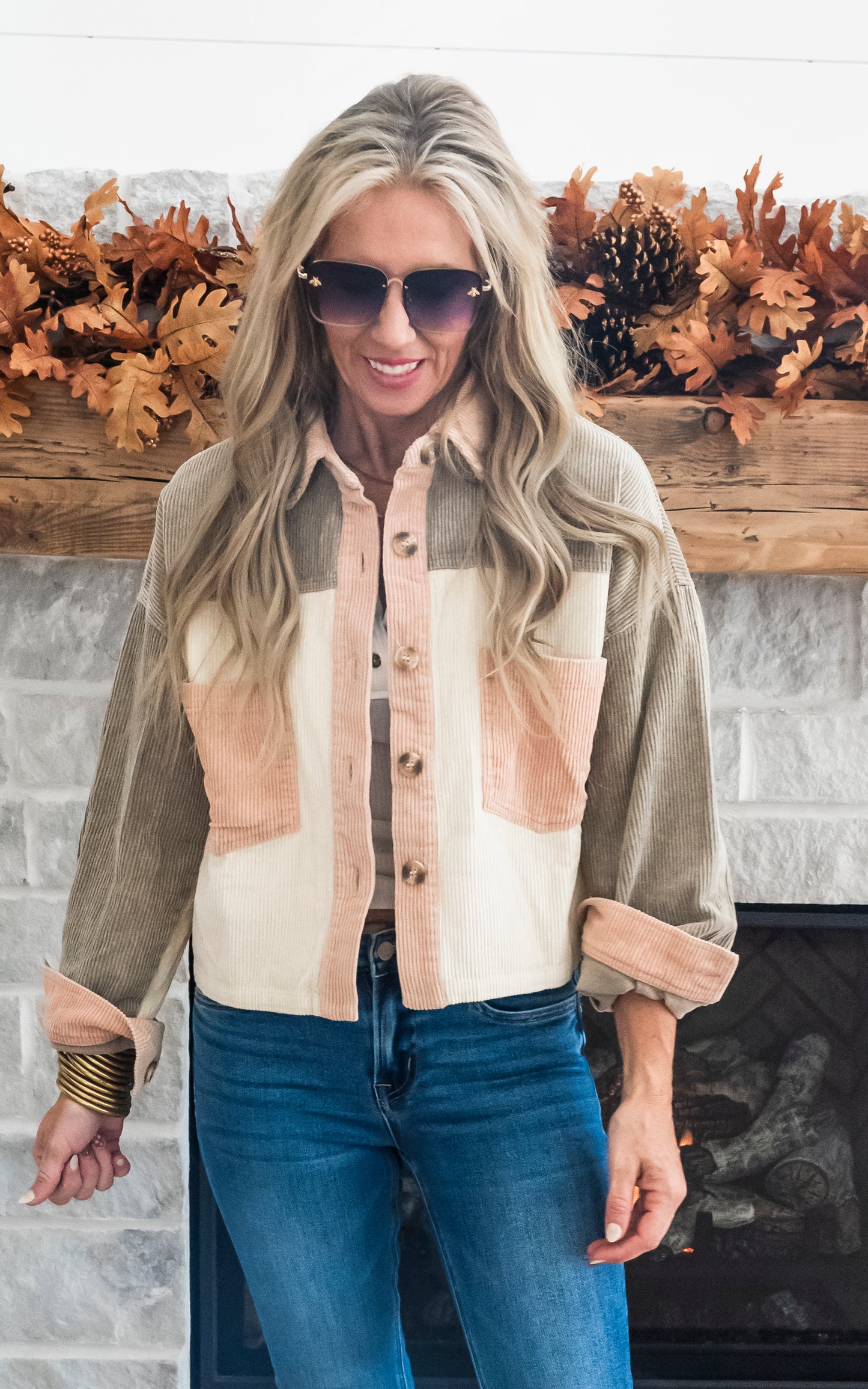 Favorite Fall Forecast Corduroy Cropped Jacket