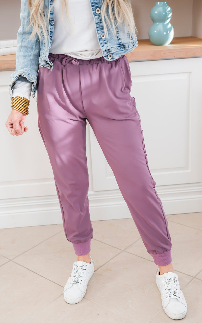 Mauve Everyday Joggers by Salty Wave