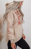 Nirvana Autumn Taupe Side Slit Hoodie