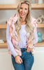 Pink Floral Quilted Vest