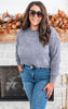 chenille cropped sweater 