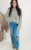 Vintage Washed Oversized Distressed Sweater | POL