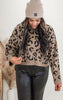 Leopard Cropped Sweater