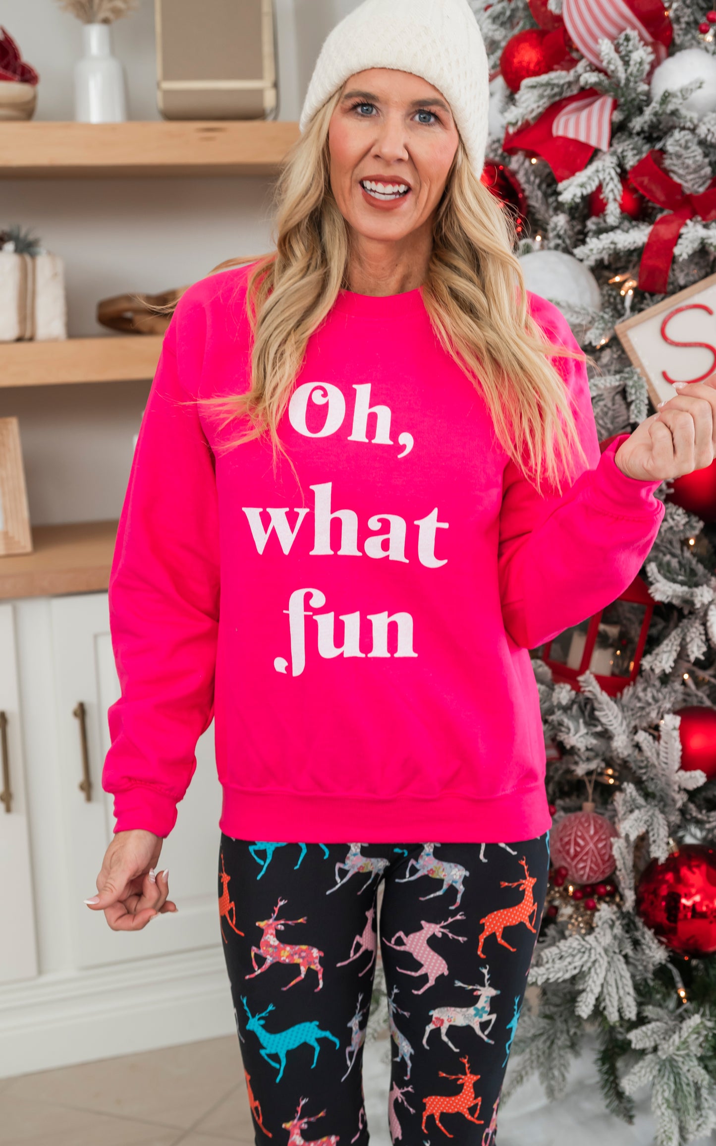 Oh What Fun Crewneck Sweatshirt**