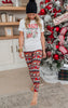 Crazy Christmas Lady Graphic T-shirt**