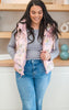 Pink Floral Quilted Vest