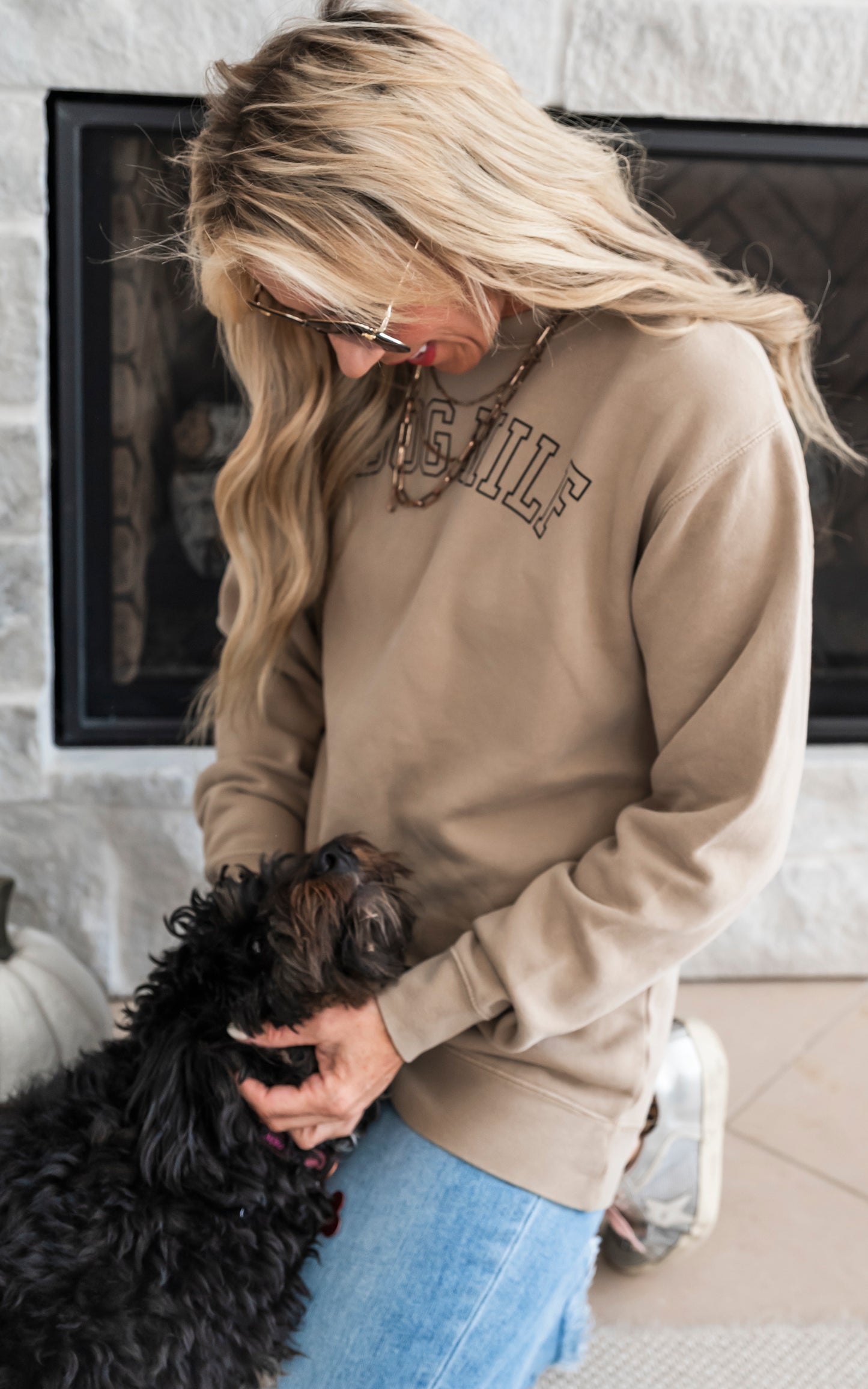 Dog Milf Pigment Dyed Crewneck Sweatshirt