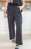 Textured Loose Leg Pants - Final Sale