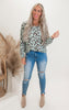 Sage Leopard Hacci Pullover Top