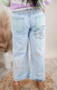 Washed Star Patchwork Denim Jeans | Oli & Hali