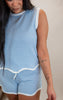 Textured Stripe Knit Shorts | UMGEE