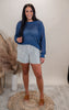Luxe Stripe Pull On Shorts | Umgee