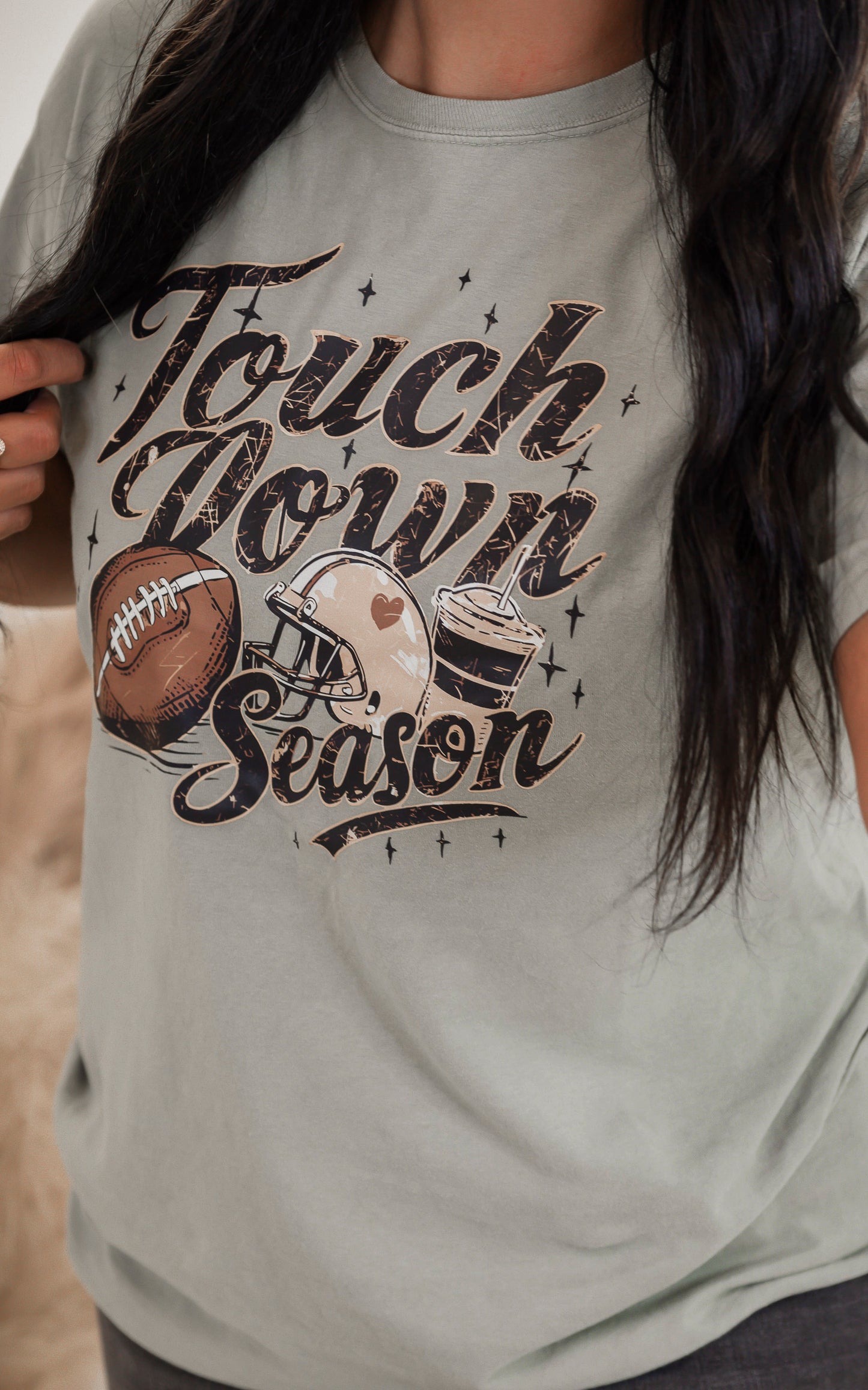 Touchdown Season Garment Dyed Graphic T-shirt