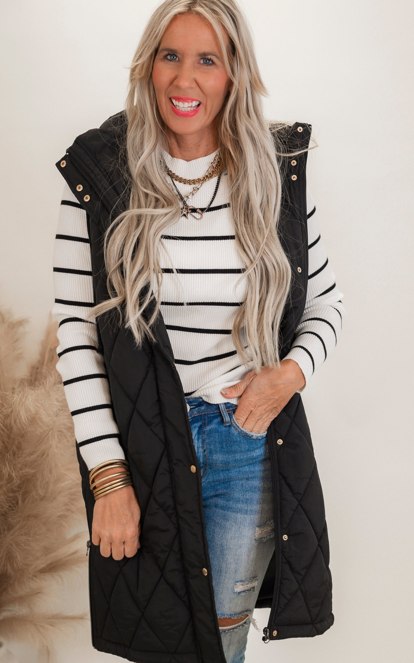 Striped Essentials Sweater by Salty Wave