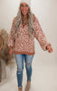 Cheetah 1/2 Mock Neck Dreamer Pullover | Salty Wave