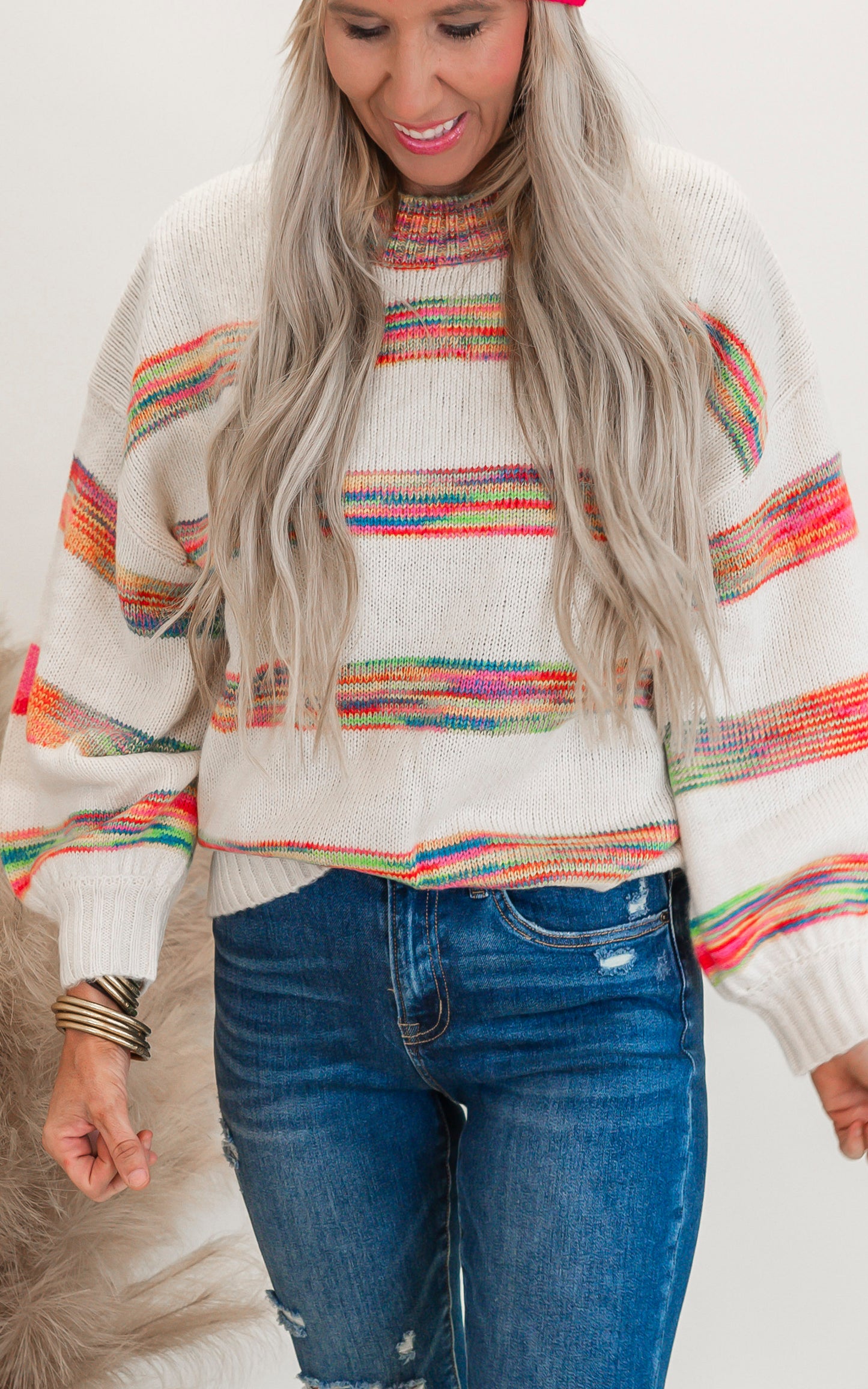 Chasing Rainbows Oversized Sweater