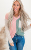 Urban Color Block Long Sleeve Top