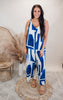 Sleeveless Geometric Getaway Jumpsuit