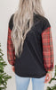 Plaid Noel Long Sleeve Top