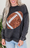 Sequin Football Long Sleeve Top