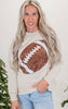 Sequin Football Long Sleeve Top