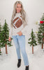 Sequin Football Long Sleeve Top