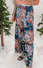 Midnight Fall Floral Wide Leg Pant