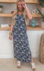 The Bella Everyday Black Palm Maxi Dress by Salty Wave