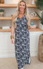 The Bella Everyday Black Palm Maxi Dress by Salty Wave