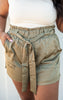 Olive Paperbag Shorts