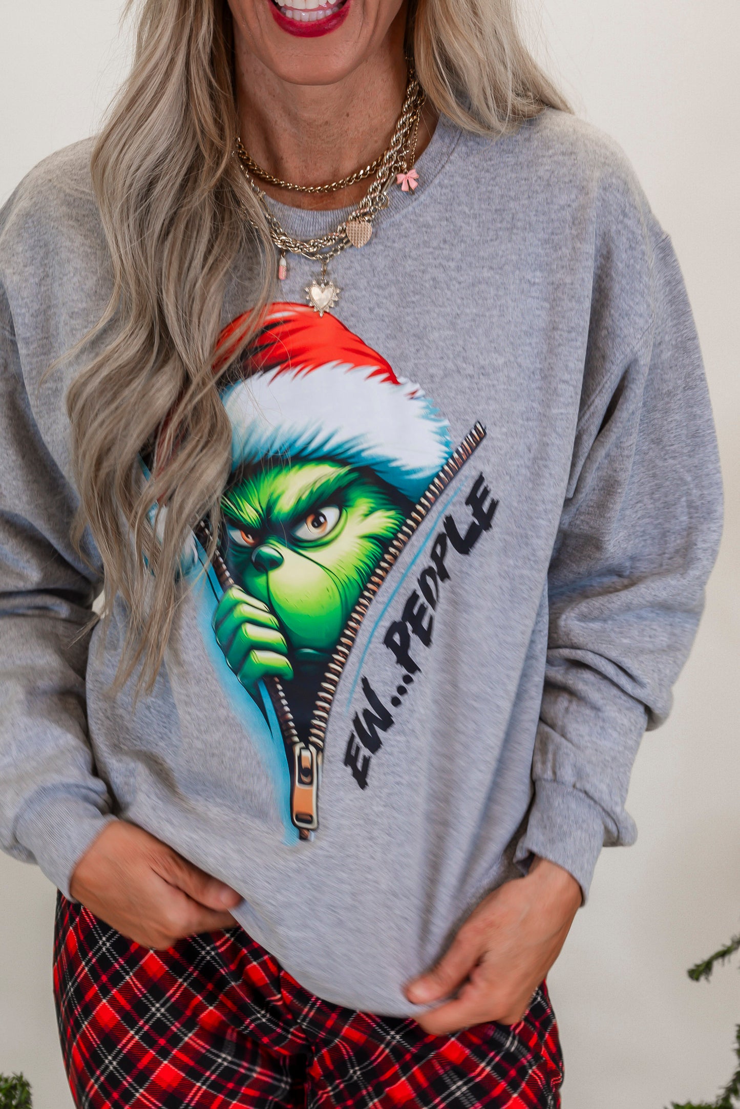 EW People Holiday Graphic Crewneck Sweatshirt