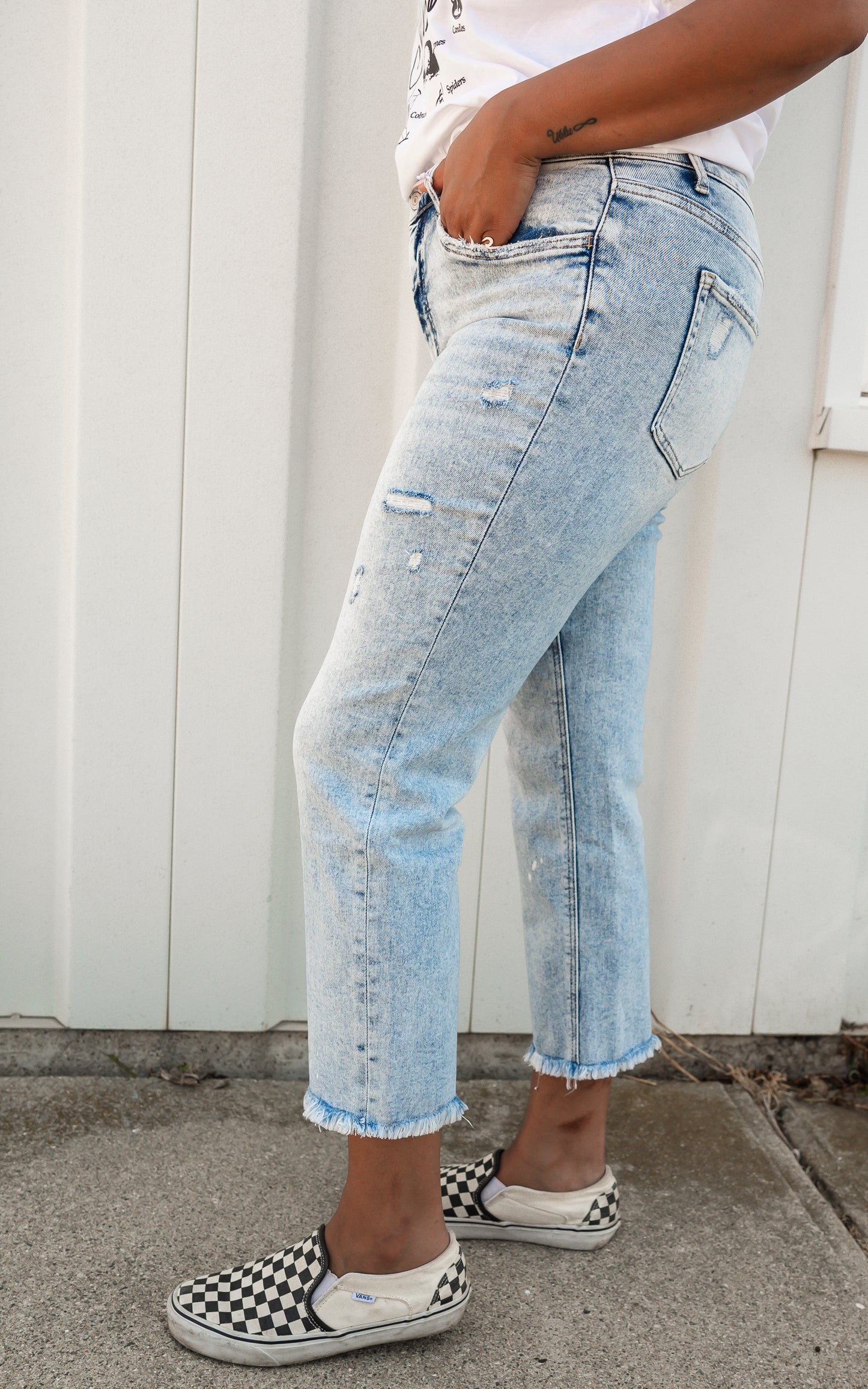 Discover Me Tummy Control High Rise Straight Denim Jeans