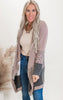 Urban Ribbed Animal Colorblock Cardigan