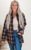 Blue Check Flannel Shirt