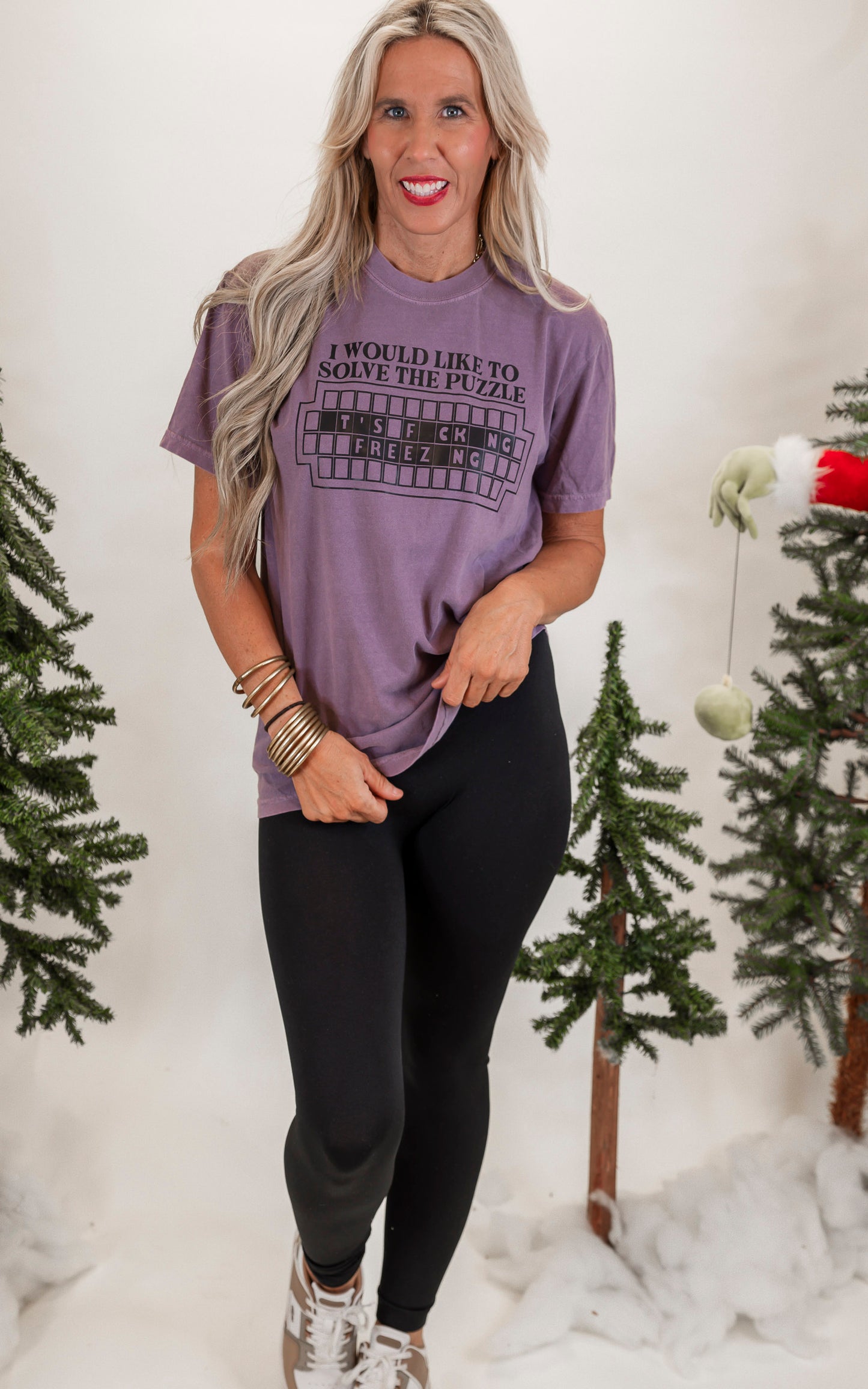 Solve the Puzzle Holiday Garment Dyed Graphic T-shirt